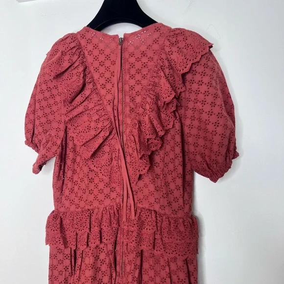 Ula Johnson Bettine Embroidered Ruffle Maxi Dress XS 0 - Picture 8 of 9